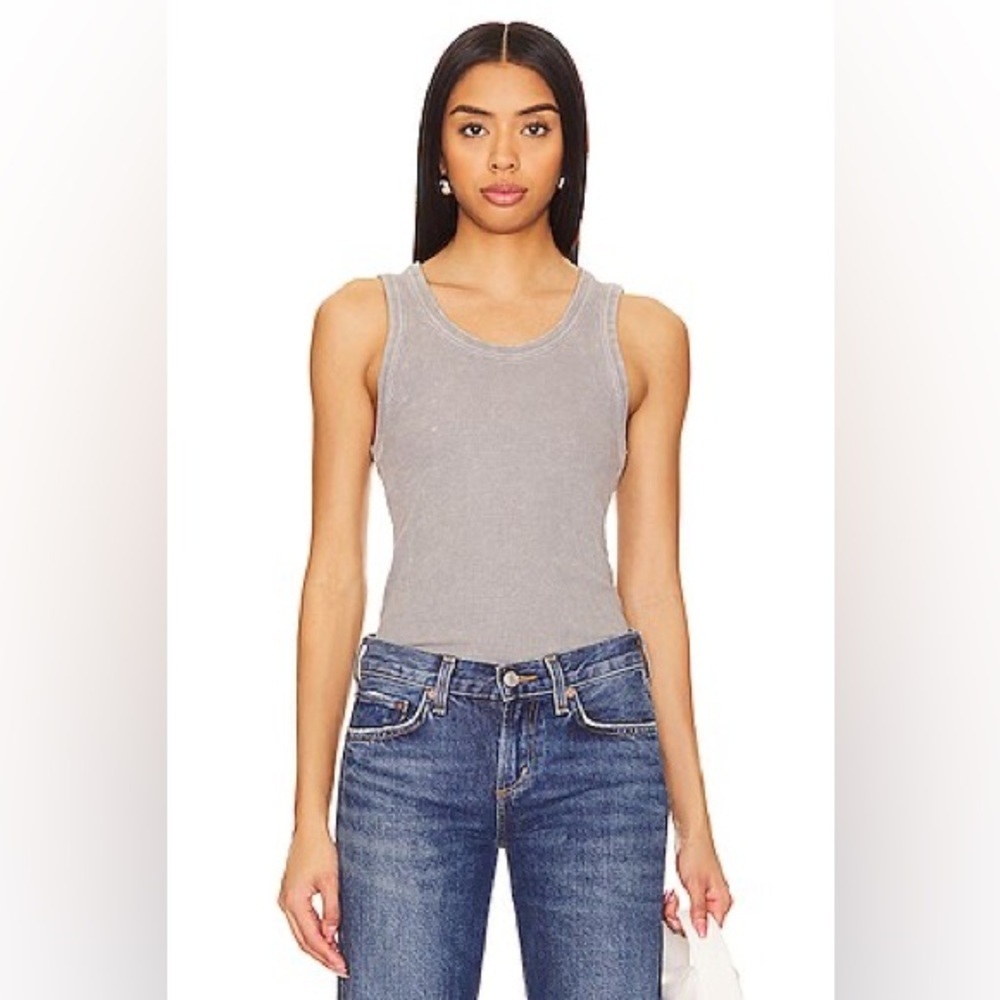 AGOLDE Poppy Scoop Tank Top Gray (12)